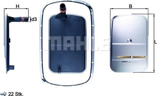 MAHLE HX165KIT - AUT.KĀRBAS FILTRS