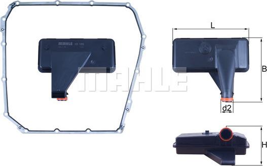 MAHLE HX185D - Hidrofiltrs. Automātiskā HX185D