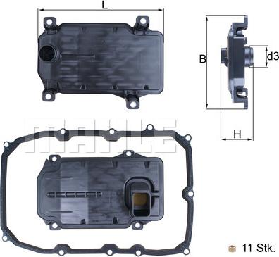 MAHLE HX187KIT - AUT.KĀRBAS FILTRS