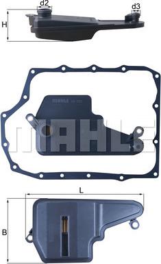 MAHLE HX193D - Hidrofiltrs. Automātiskā HX193D