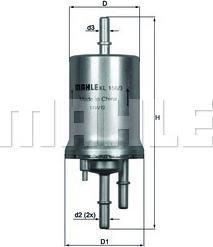 MAHLE KL156/3 - WK69-2 DEGVIELAS FILTRS