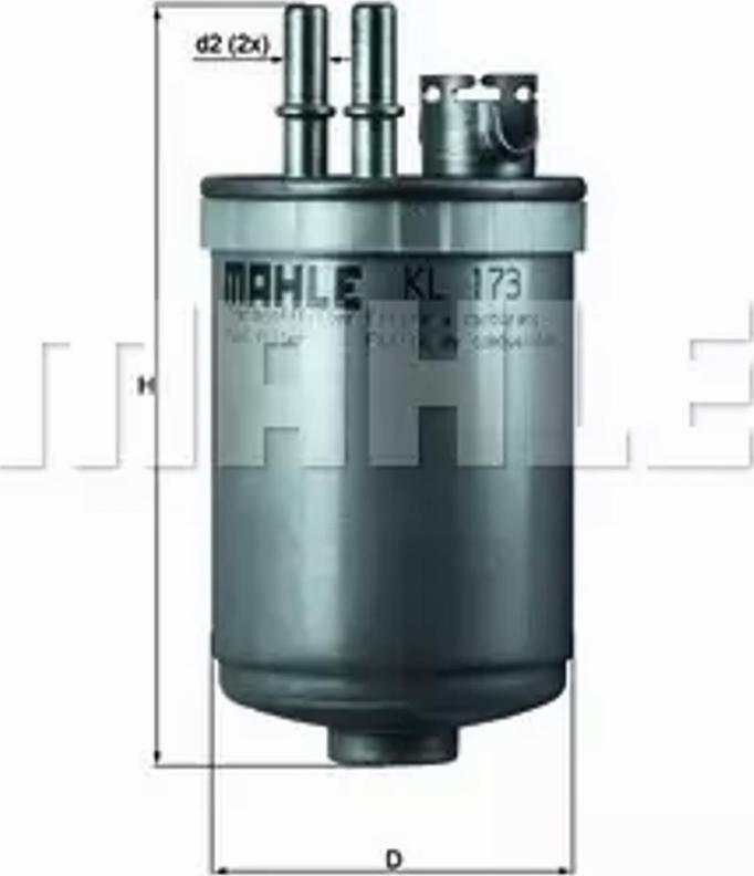 MAHLE KL173 - WK853-7 DEGVIELAS FILTRS