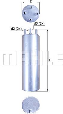 MAHLE KL229/11 - WK857-1 DEGVIELAS FILTRS