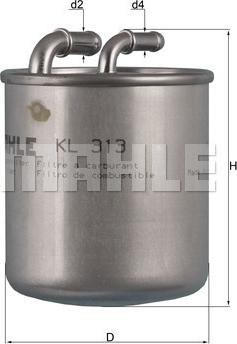 MAHLE KL313 - WK820-1 DEGV. FILT