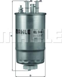 MAHLE KL566 - WK853-20 DEGVIELAS FILTRS