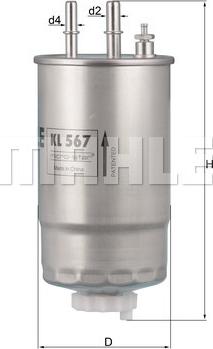 MAHLE KL567 - WK853-21 DEGVIELAS FILTRS