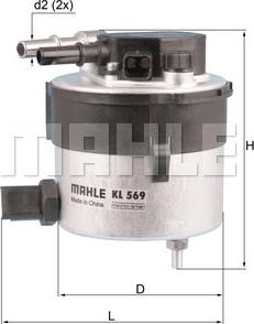 MAHLE KL569 - WK939-13 DEGVIELAS FILTR