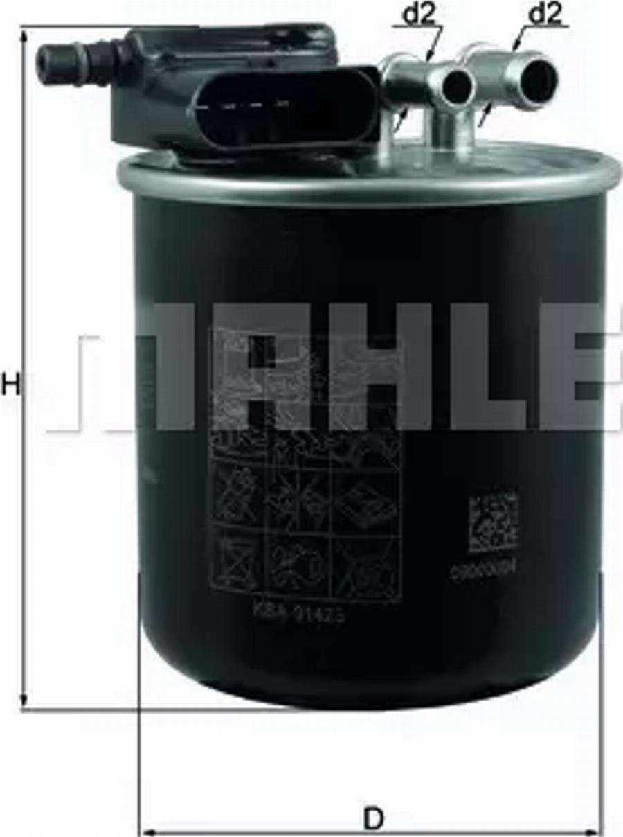 MAHLE KL949 - WK820-15 DEGVIELAS FILTRS