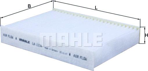 MAHLE LA1174 - SALONA FILTRS LA1174