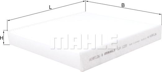 MAHLE LA1225 - SALONA FILTRS LA1225