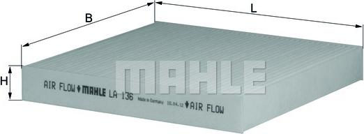 MAHLE LA136 - CU2149 SALONA FILTRS