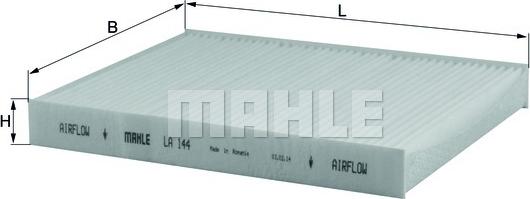 MAHLE LA144 - Filtrs, Salona telpas
