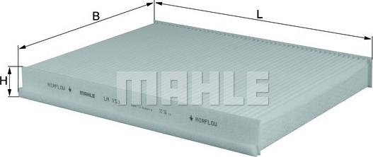 MAHLE LA153 - CU2680 SALONA FILTRS