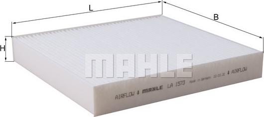 MAHLE LA1573 - SALONA FILTRS LA1573