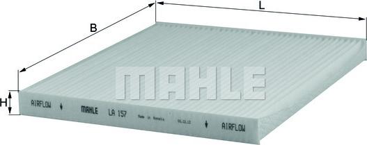 MAHLE LA157 - SALONA FILTRS Z475
