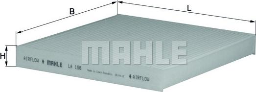 MAHLE LA158 - SALONA FILTRS LA158