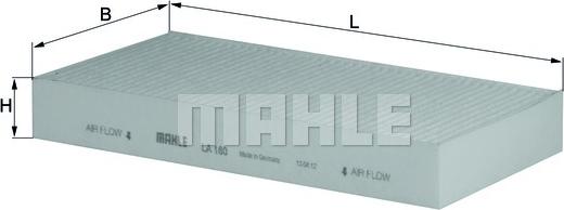 MAHLE LA180 - SALONA FILTRS LA180