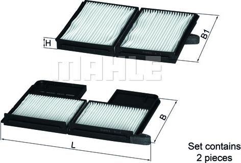 MAHLE LA186/S - SALONA FILTRS LA186-S