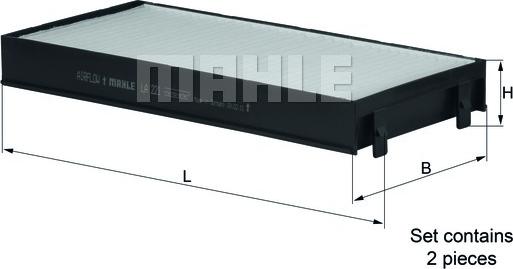 MAHLE LA221/S - SALONA FILTRS LA221-S
