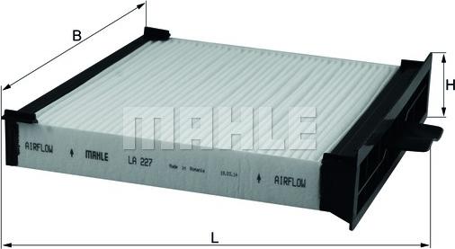 MAHLE LA227 - SALONA FILTRS