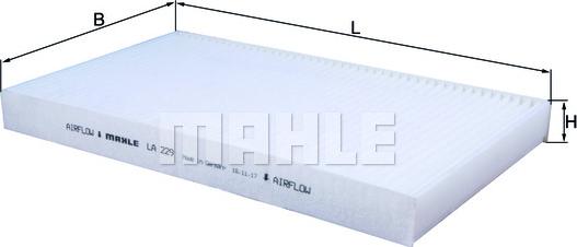 MAHLE LA229 - CU3540 SALONA FILTRS
