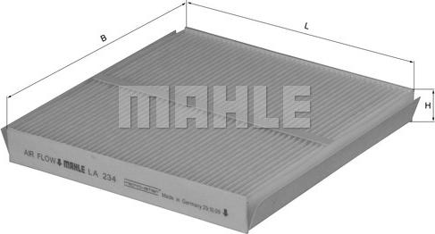 MAHLE LA234 - CU2339 SALONA FILTRS