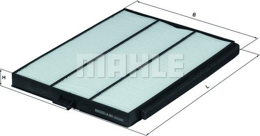 MAHLE LA265 - SALONA FILTRS DCF255P