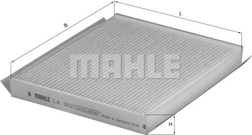 MAHLE LA362 - SALONA FILTRS LA362