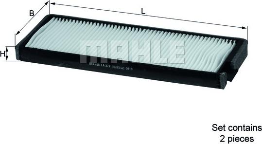 MAHLE LA377/S - SALONA FILTRS LA377-S