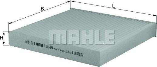 MAHLE LA424 - SALONA FILTRS LA424