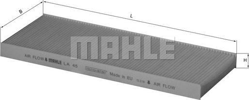 MAHLE LA45 - CU3955 GAISA FILTRS