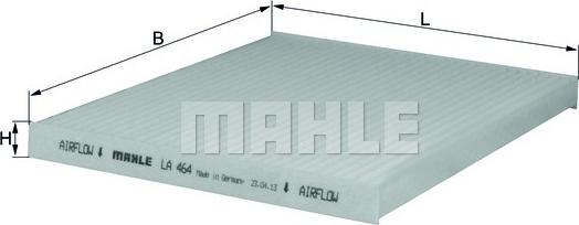 MAHLE LA464 - SALONA FILTRS LA464