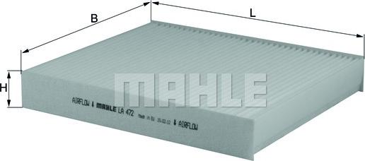 MAHLE LA472 - SALONA FILTRS LA472