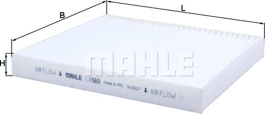 MAHLE LA569 - CU2227 SALONA FILTRS