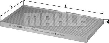 MAHLE LA58 - CU3562 SALONA FILTRS