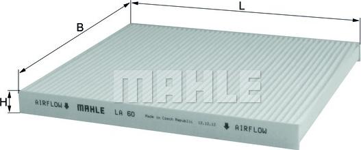 MAHLE LA60 - CU2435 SALONA FILTRS