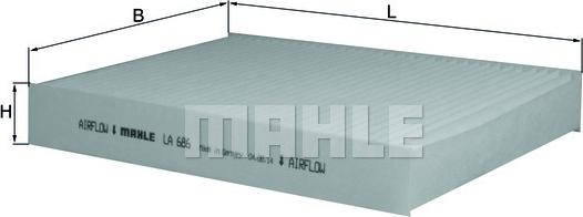 MAHLE LA686 - SALONA FILTRS LA686