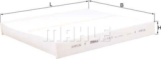 MAHLE LA816/3 - SALONA FILTRS LA