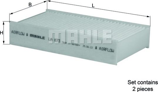 MAHLE LA873/S - SALONA FILTRS LA873-S