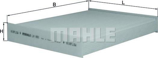 MAHLE LA891 - SALONA FILTRS LA891