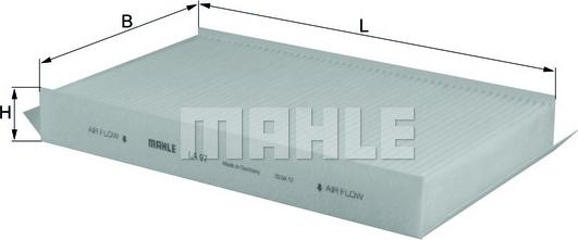 MAHLE LA97 - CUK3020 SALONA FILTRS
