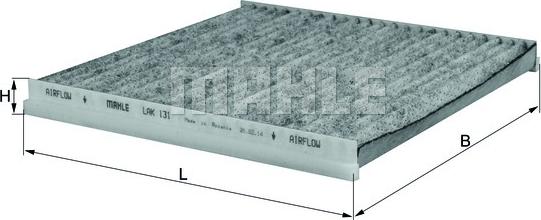 MAHLE LAK131 - SALONA FILTRS DCF353P