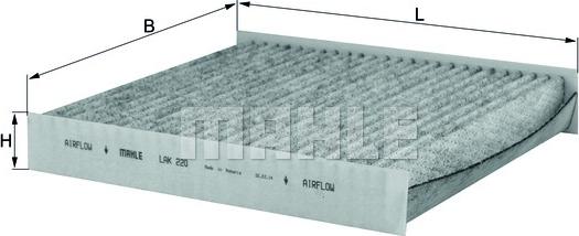 MAHLE LAK220 - CUK2440 SALONA FILTRS