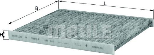 MAHLE LAK241 - SALONA FILTRS LAK241