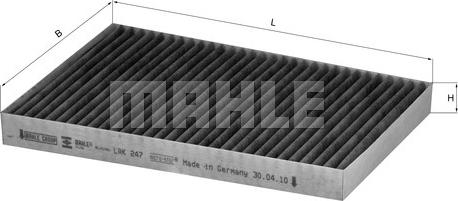 MAHLE LAK247 - SALONA FILTRS LAK247