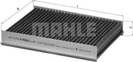 MAHLE LAK249 - SALONA FILTRS LAK249