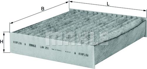 MAHLE LAK251 - SALONA FILTRS LAK251