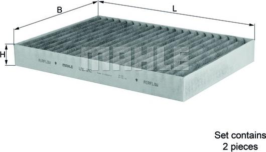 MAHLE LAK292/S - SALONA FILTRS LAK292-S