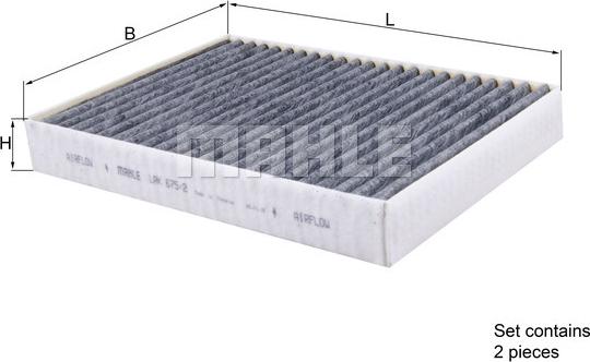 MAHLE LAK675/2/S - SALONA FILTRS 49649