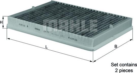 MAHLE LAK73/S - CUK2736-2 SALONA FILTRS